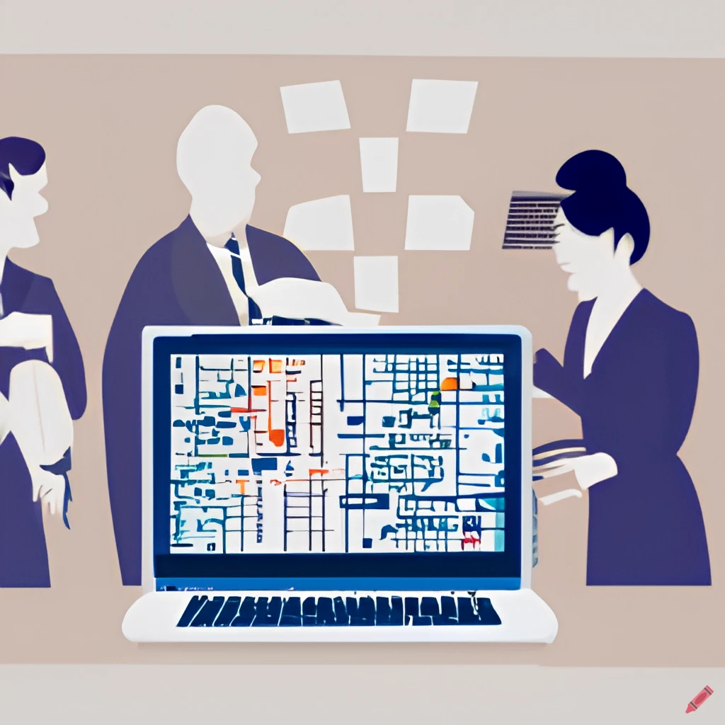 Illustration of laptop